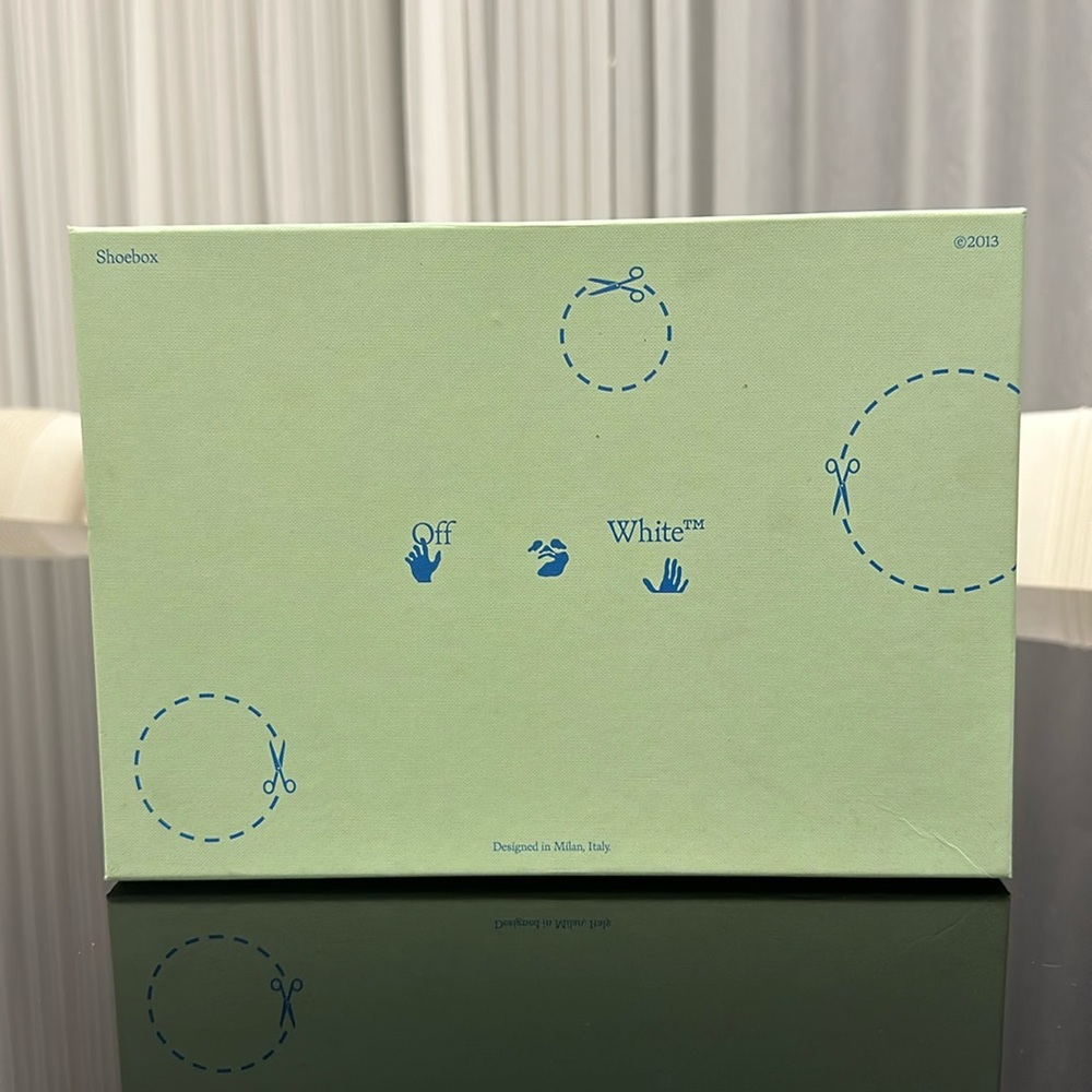 Off White Mint Green Shoe Box